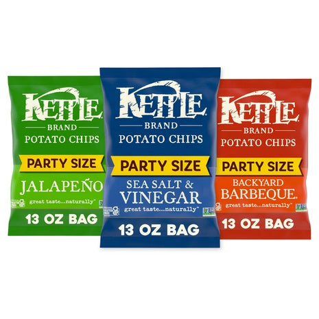 Party Size Bags Kettle Brand Chips