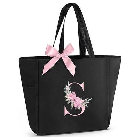 A-Z Initial Monogrammed Waterproof Tote Bag