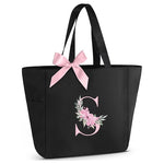 A-Z Initial Monogrammed Waterproof Tote Bag