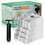 20 Vacuum Storage Bags with Pump