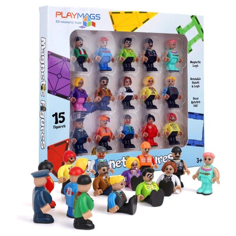 15 Playmags Magnetic Figures Community Set