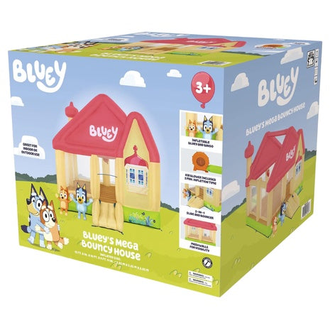 Bluey's Kids Inflatable Mega Bouncy House With Slide