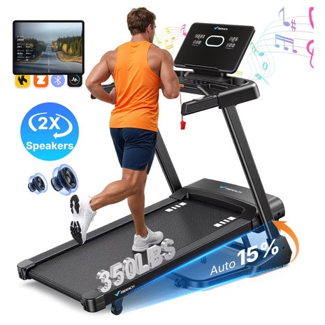 MERACH 3.5HP Folding Treadmill With Speaker & APP