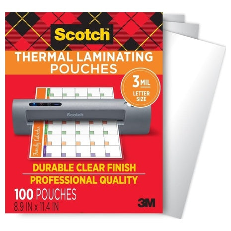 100 Scotch Thermal Laminating Pouches