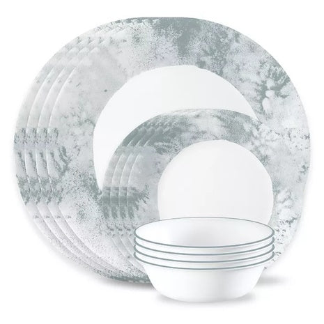 2-Count Vitrelle Salt Wash 12-Piece Dinnerware Set