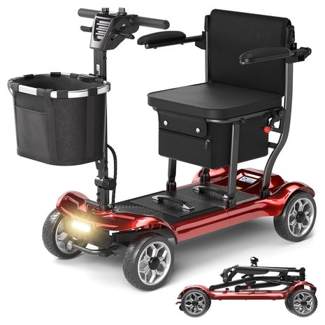 43 lb Portable Foldable Mobility Electric Scooter W/ Removable Lithium Battery