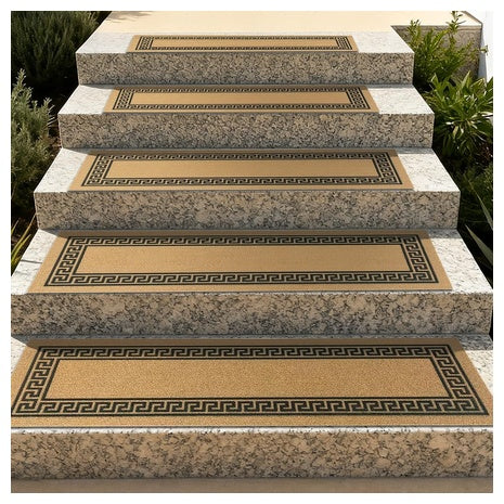 2-Piece ApxRoufin Outdoor Non-Slip Rubber Wooden Steps (8.5" X 30")