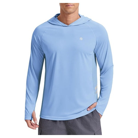PINSPARK Men's UPF 50+ LS Rash Guard Fishing Hoodie (Various)