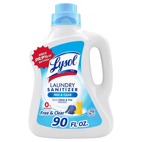 5-Pack Lysol Laundry Sanitizer Additive Free & Clear (90oz)