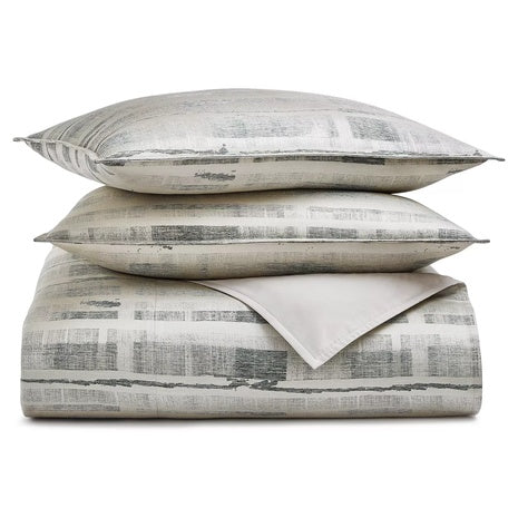 3-Piece Hotel Collection Broken Stripe Full/Queen Comforter Set