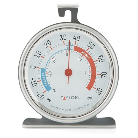 Taylor 5924 Large Dial Refrigerator And Freezer Analog Thermometer