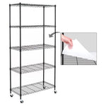 5-Shelf Shelving Unit w/ Wheels