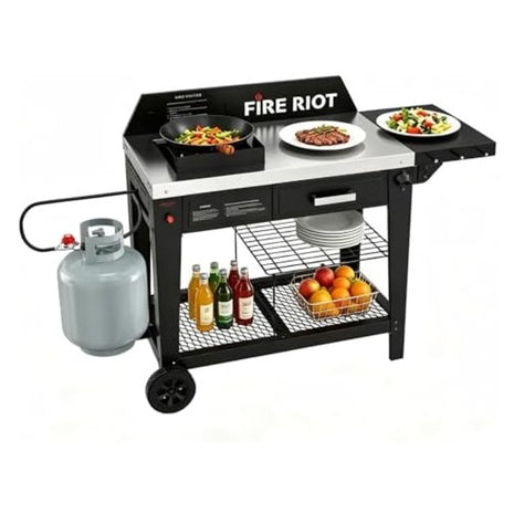 Heavy Duty 50,000 BTU Wok Burner Outdoor Cooking Station