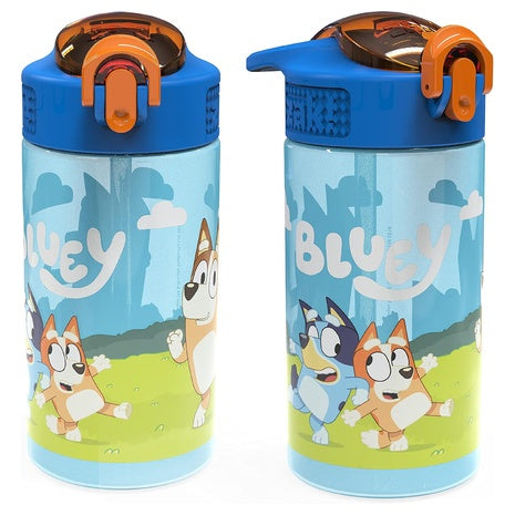2 Bluey Sage Kids Water Bottles (16oz)