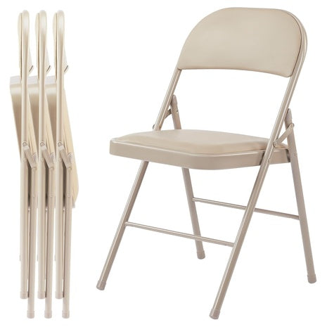 4-Pack Padded Folding Chairs