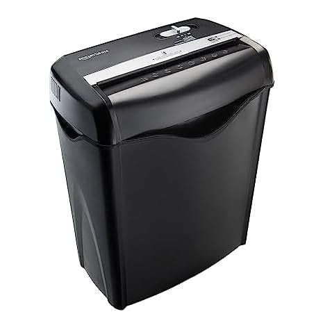 Amazon Basics 6-Sheet Cross-Cut Paper & Card Shredder