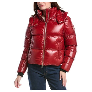 Women's Down Red Puffer Jacket
