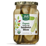 Organic Fresh Kosher Sandwich Pickle Slices (16 oz)
