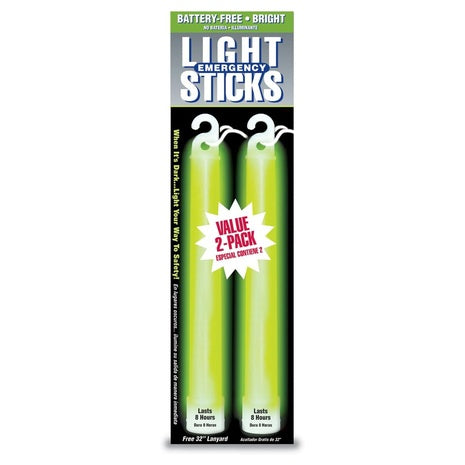 2-Pack 8-Hour Emergency Light Sticks
