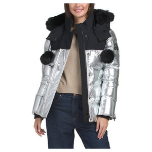 3q Metallic Puffer Coat