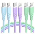 3-Pack USB-C to Lightning Cables