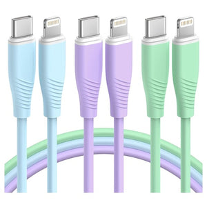 3-Pack USB-C to Lightning Cables