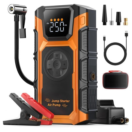 150 PSI Tire Inflator Jump Starter With Air Compressor