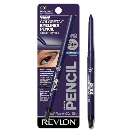 Revlon ColorStay Pencil Waterproof Eyeliner with Built-In Sharpener