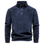 Men's Quarter Zip Fleece Pullover Sweatshirt
