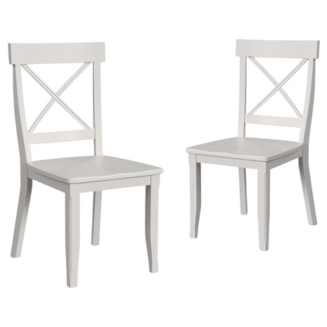 2-Pack Off-White Dining Chairs