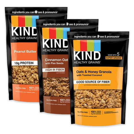 3 KIND Healthy Grains Granola Variety Packs