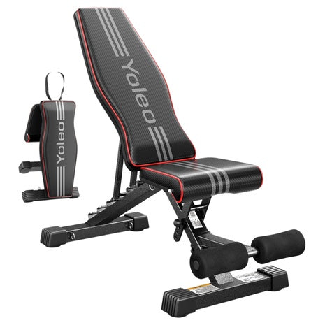 Yoleo Adjustable Foldable Weight Bench For Full Body Workout