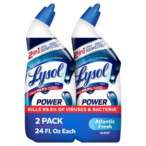 2 Bottles Lysol Max Strength Toilet Bowl Cleaners