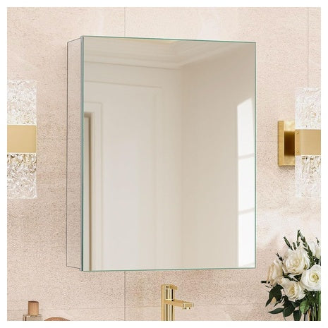 20" X 26" Medicine Bathroom Mirror Cabinet With Adjustable Shelves
