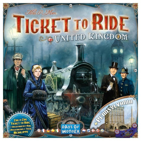 Ticket to Ride United Kingdom + Pennsylvania Board Game Expansion