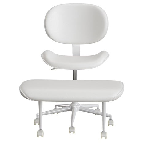 Pinmoco Extra Wide Armless Office Chair For Cross Legged Sitting