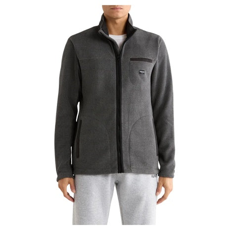 Hurley Men's Mixed Media Full Zip Jacket (Black)