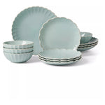 French Perle Scallop Dish Set for 4