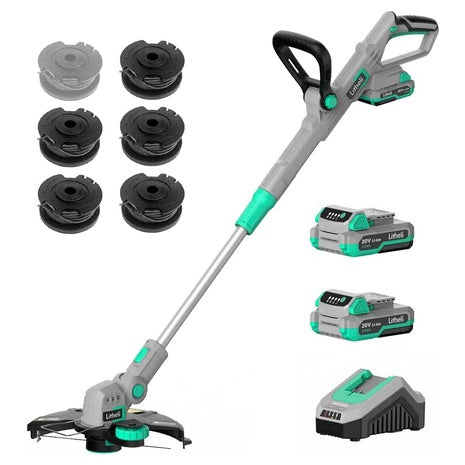 Litheli 20V 12 Inch Cordless String Trimmer/Edger