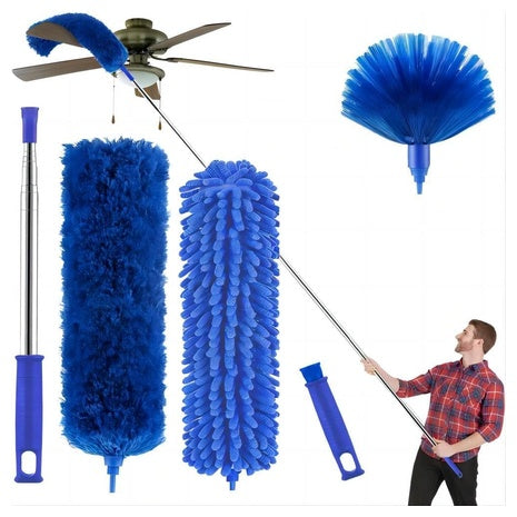 3-Head Telescoping Cobweb Duster