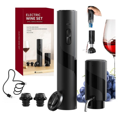 6-in-1 Rechargeable Electric Wine Opener Set