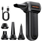 3-Speed Wolfbox MF60 Electric Compressed Air Duster W/ 5 Nozzles