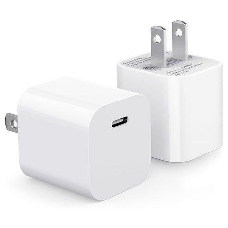 2 Pack 20W USB-C Fast Chargers