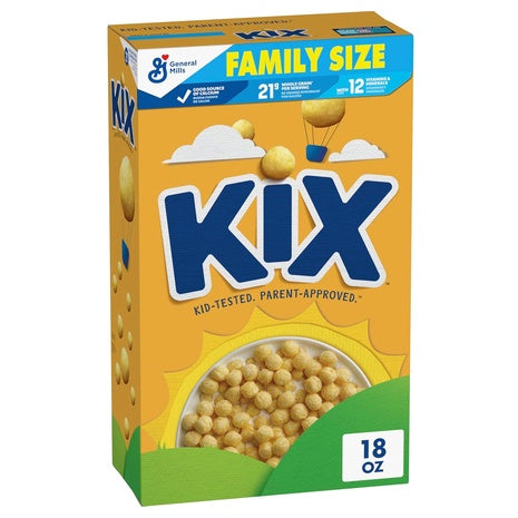 18oz Kix Whole Grain Breakfast Cereal