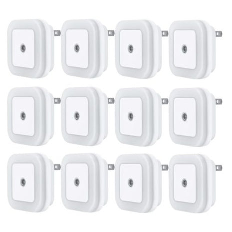 12-Pack LED Plug-in Night Light