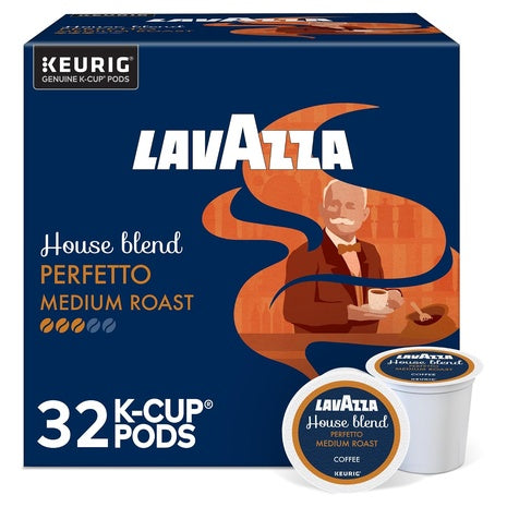 32 Lavazza House Blend Perfetto Medium Roast K-Cup Pods