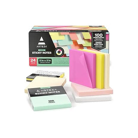 24 Adhesive Sticky Notes