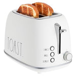 Rae Dunn Retro Rounded Bread 2 Slice Wide Slot Toaster