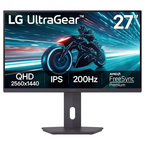 27" LG UltraGear WQHD 180Hz 1ms HDR IPS Freesync And G-SYNC Compatible Gaming Monitor