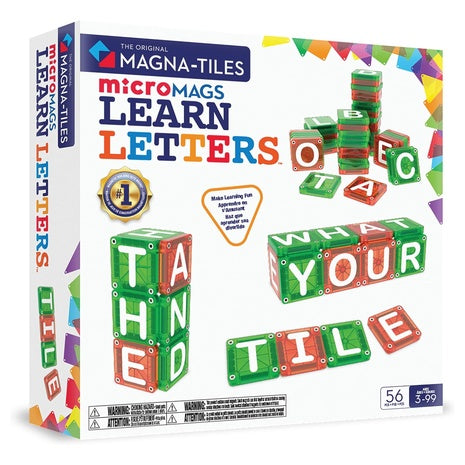 56-Piece Magna Tiles microMAGS Magnetic Learning Construction Set
